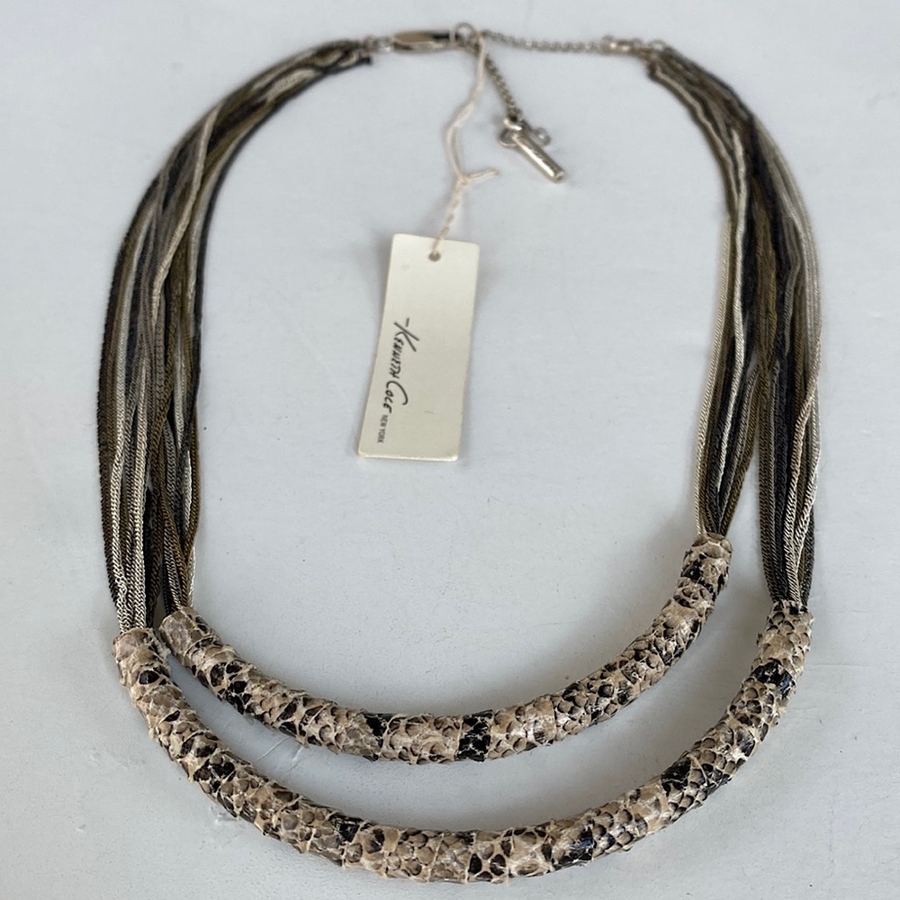 Kenneth Cole New York Multi Chain Snake Wrap Necklace